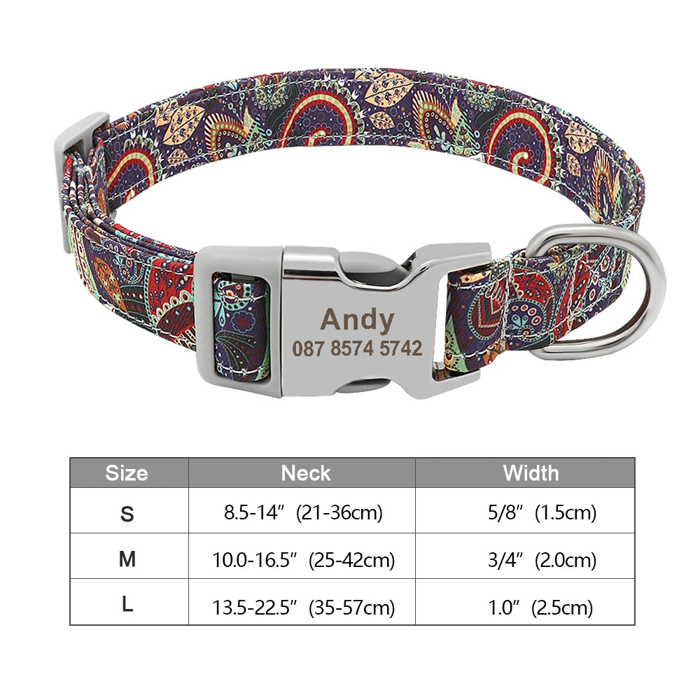 Collier d'identification personnalisé pour chien – gravure gratuite