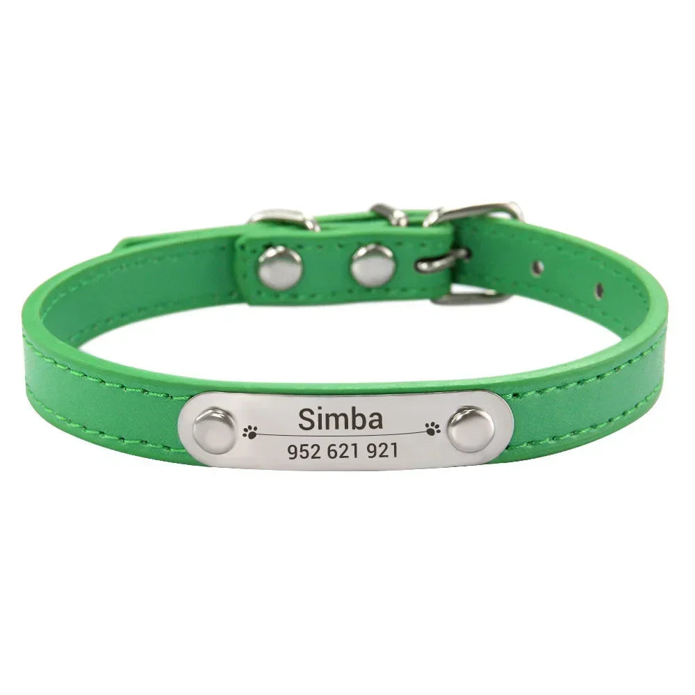 Collier personnalisé pour chien – prénom gravé anti-fugue