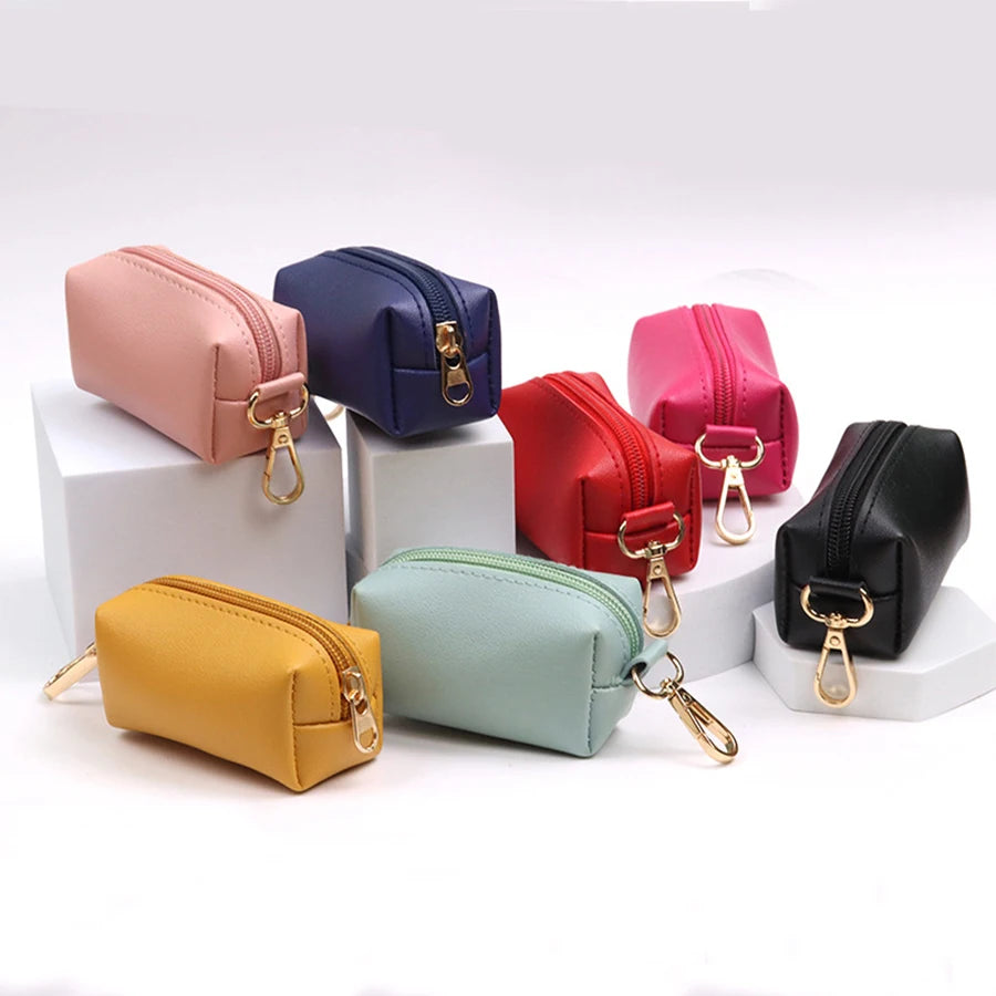 Distributeur de sacs à déjections en cuir PU