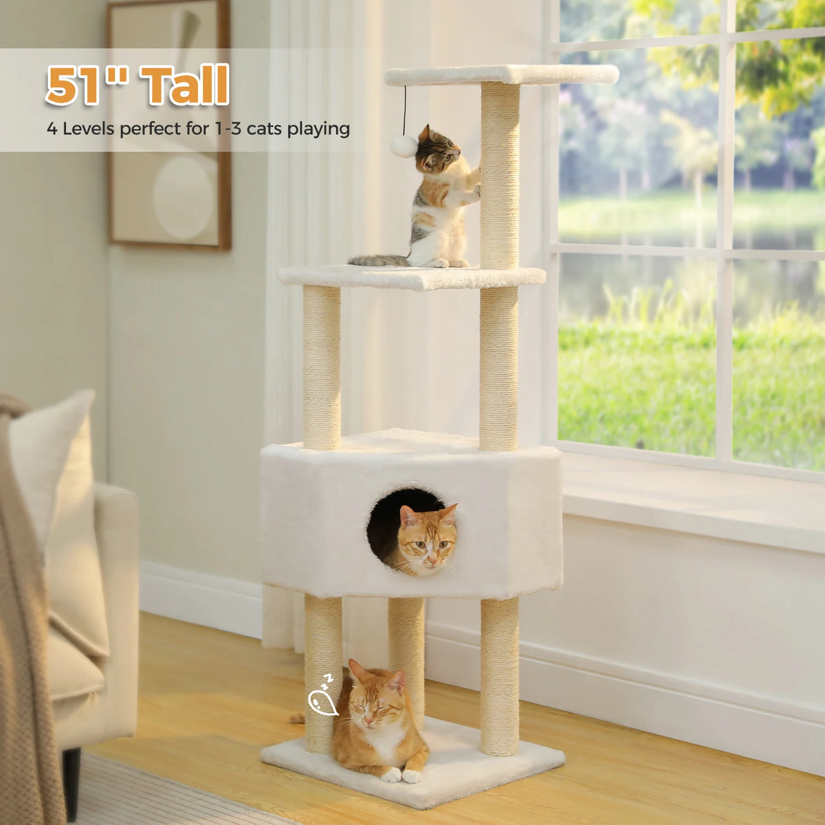 Arbre à chat avec griffoir complet