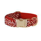 Collier et laisse personnalisés pour chien – nœud gravé
