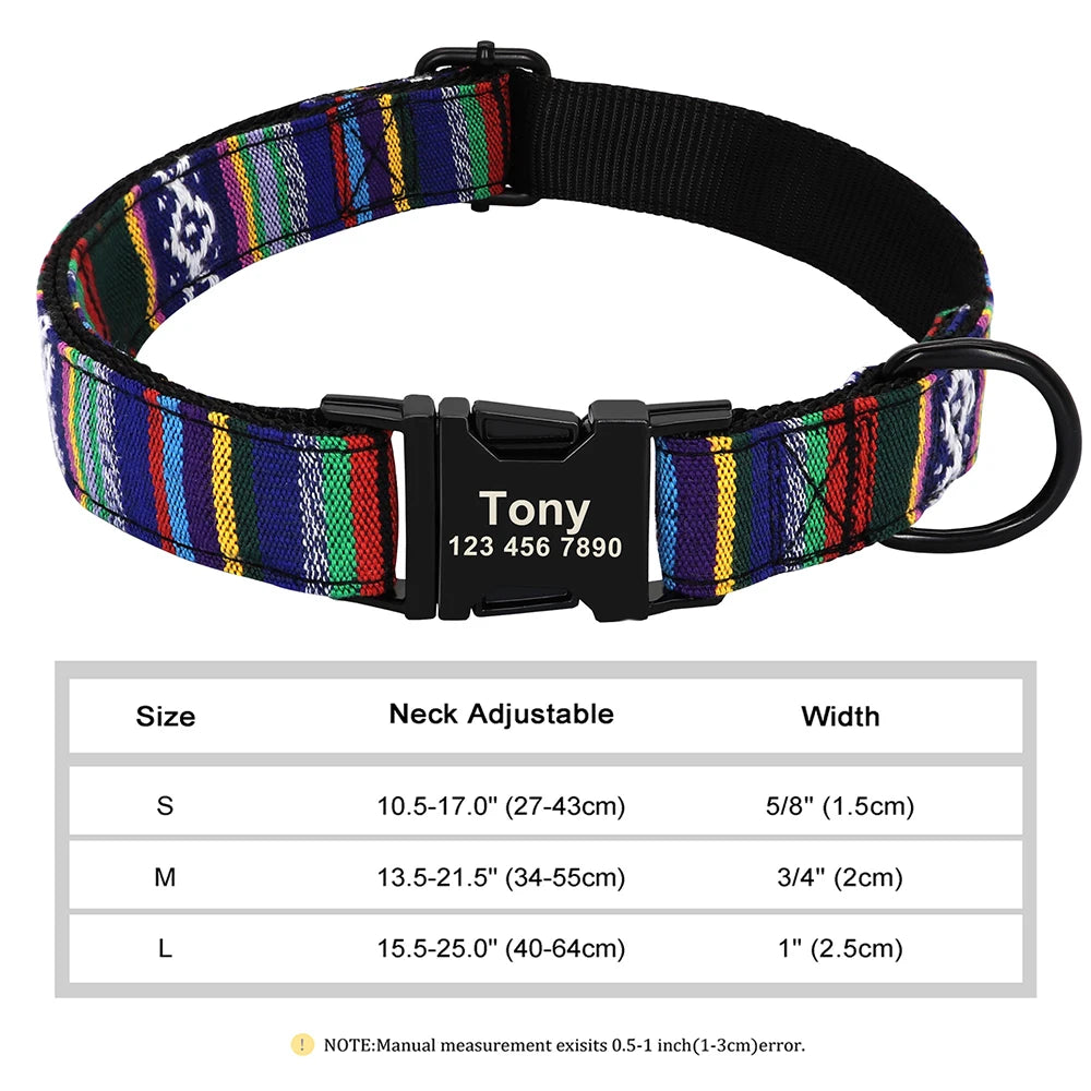 Collier d'identification personnalisé pour chien – gravure gratuite