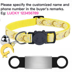 Collier lumineux personnalisé pour chat – plaque anti-fugue