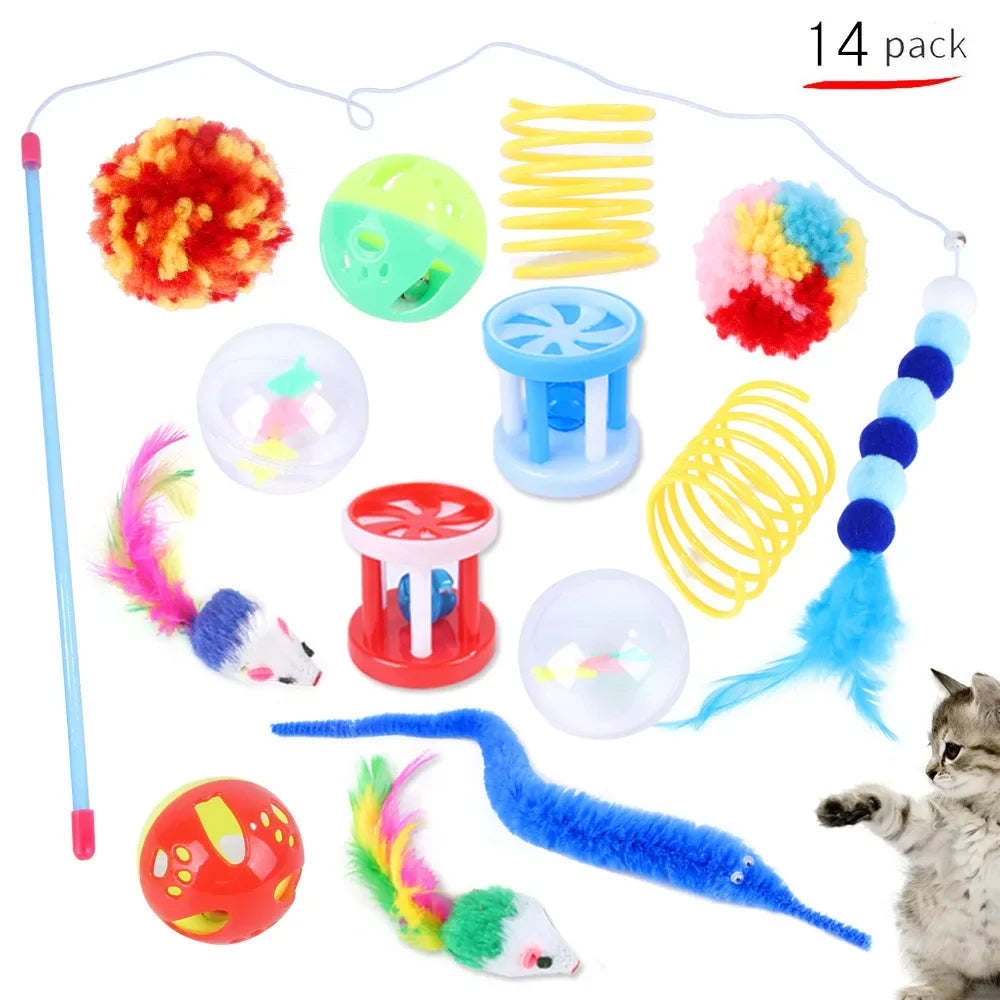 Jouets pour chat – balles, tunnel et souris