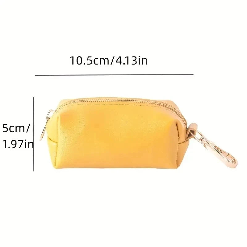 Distributeur de sacs à déjections en cuir PU