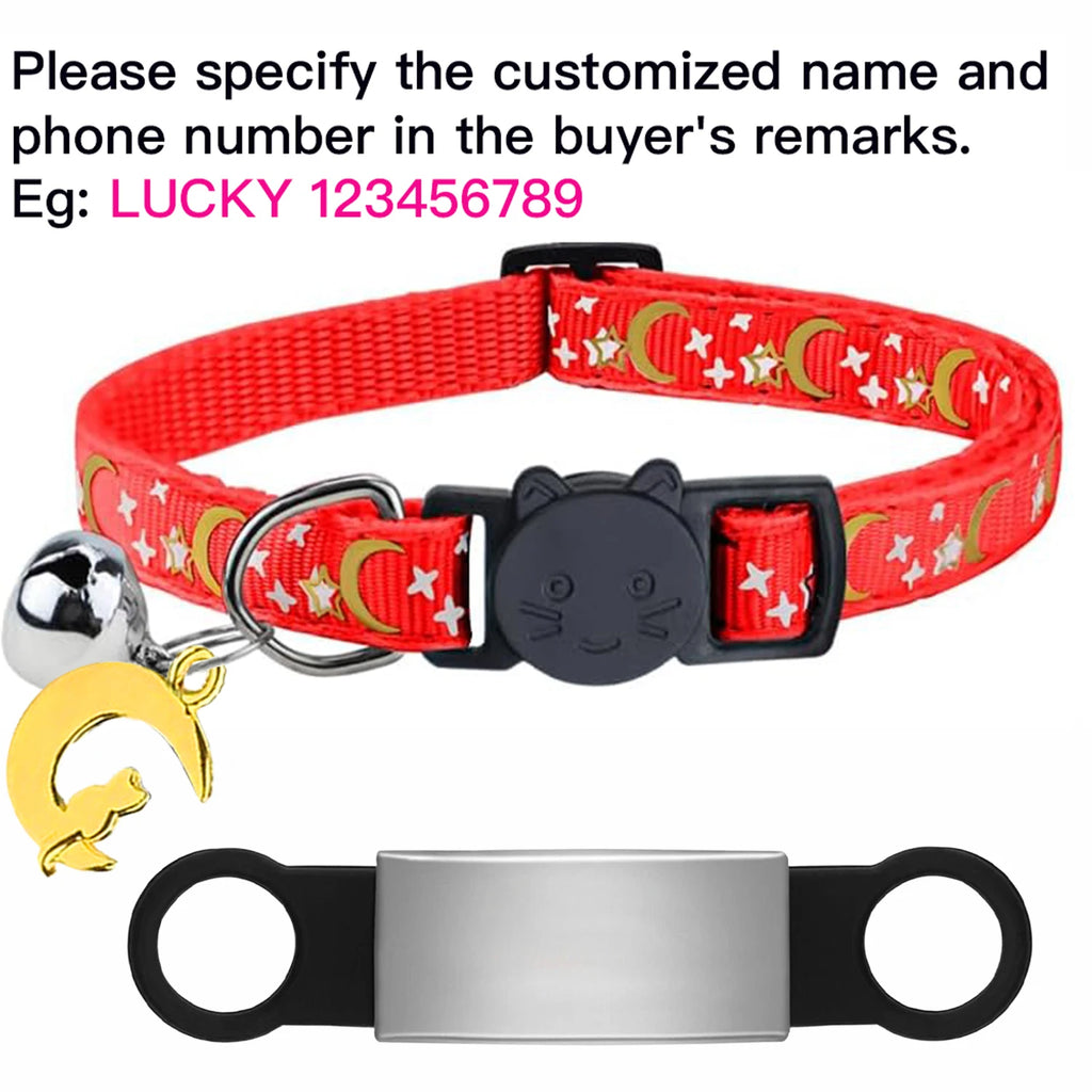 Collier lumineux personnalisé pour chat – plaque anti-fugue