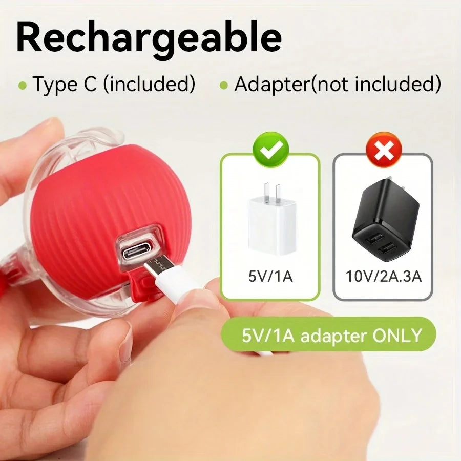 Balle interactive rechargeable pour chat