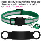Collier réfléchissant personnalisé pour chat