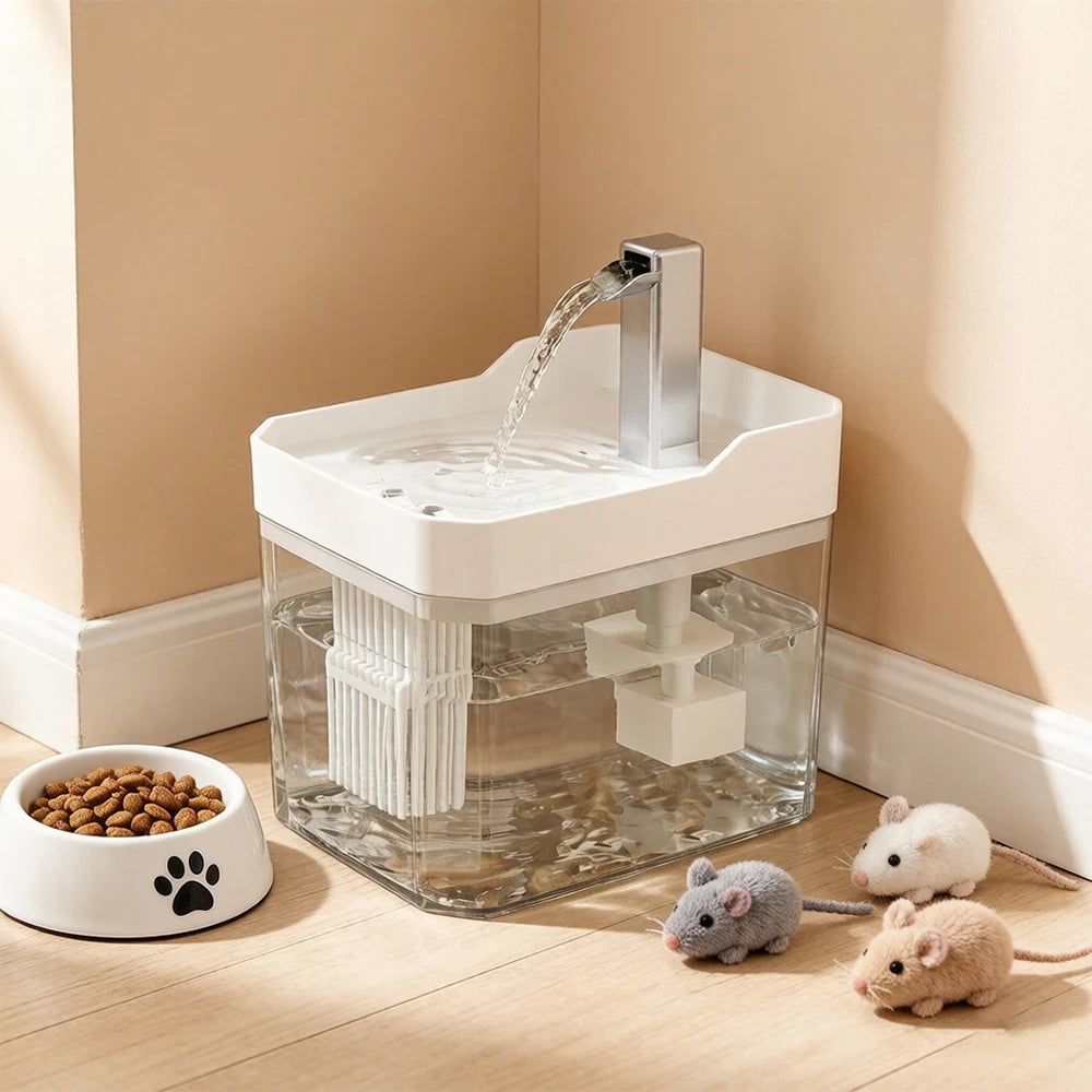 Fontaine à eau filtrante pour chat