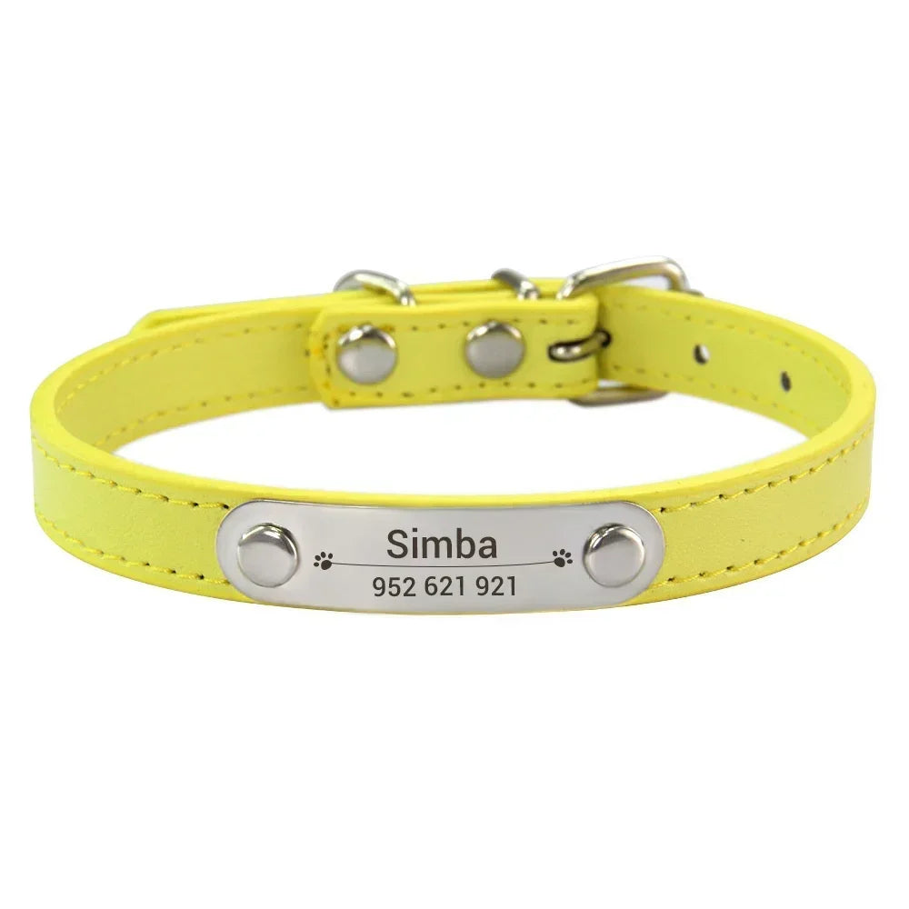 Collier personnalisé pour chien – prénom gravé anti-fugue