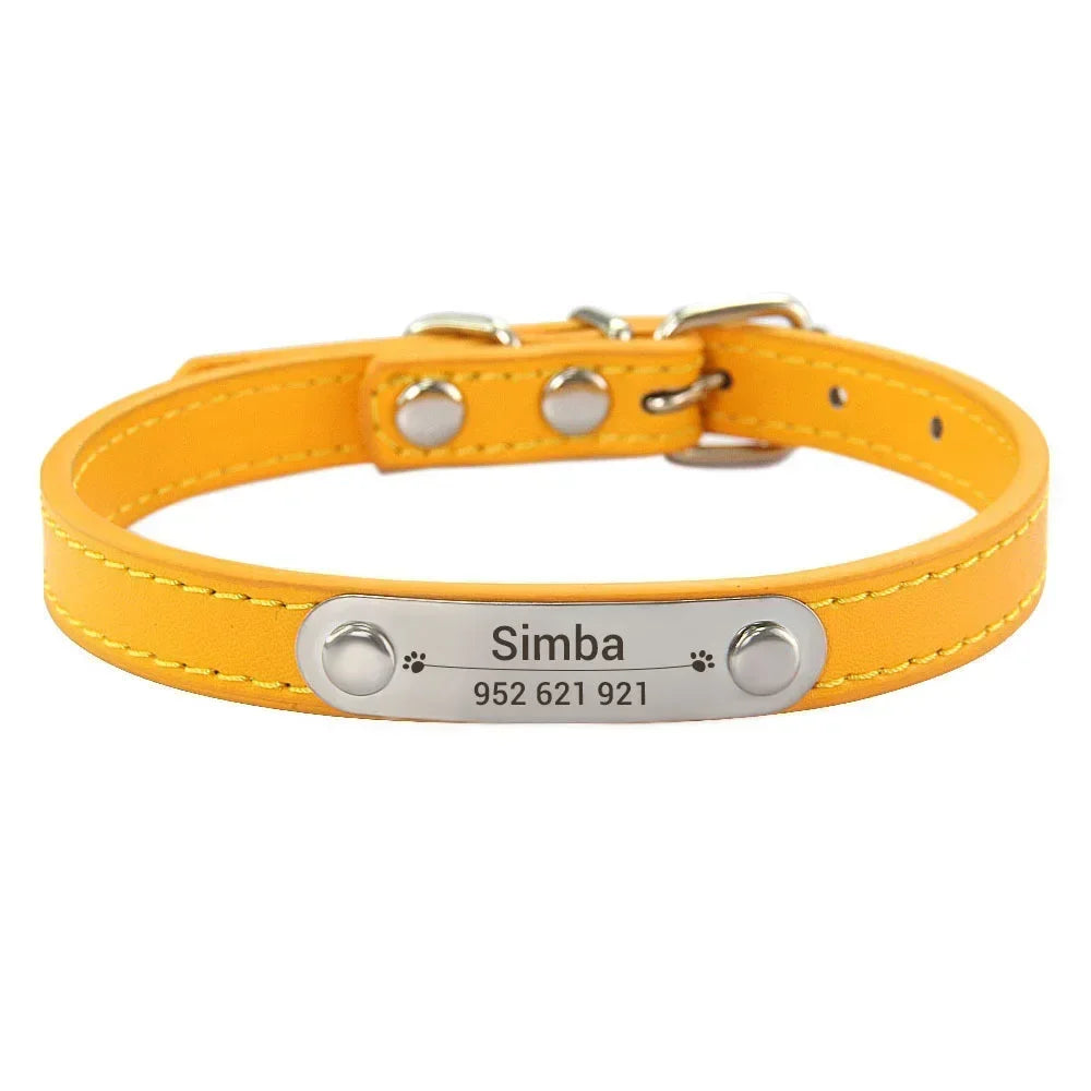 Collier personnalisé pour chien – prénom gravé anti-fugue
