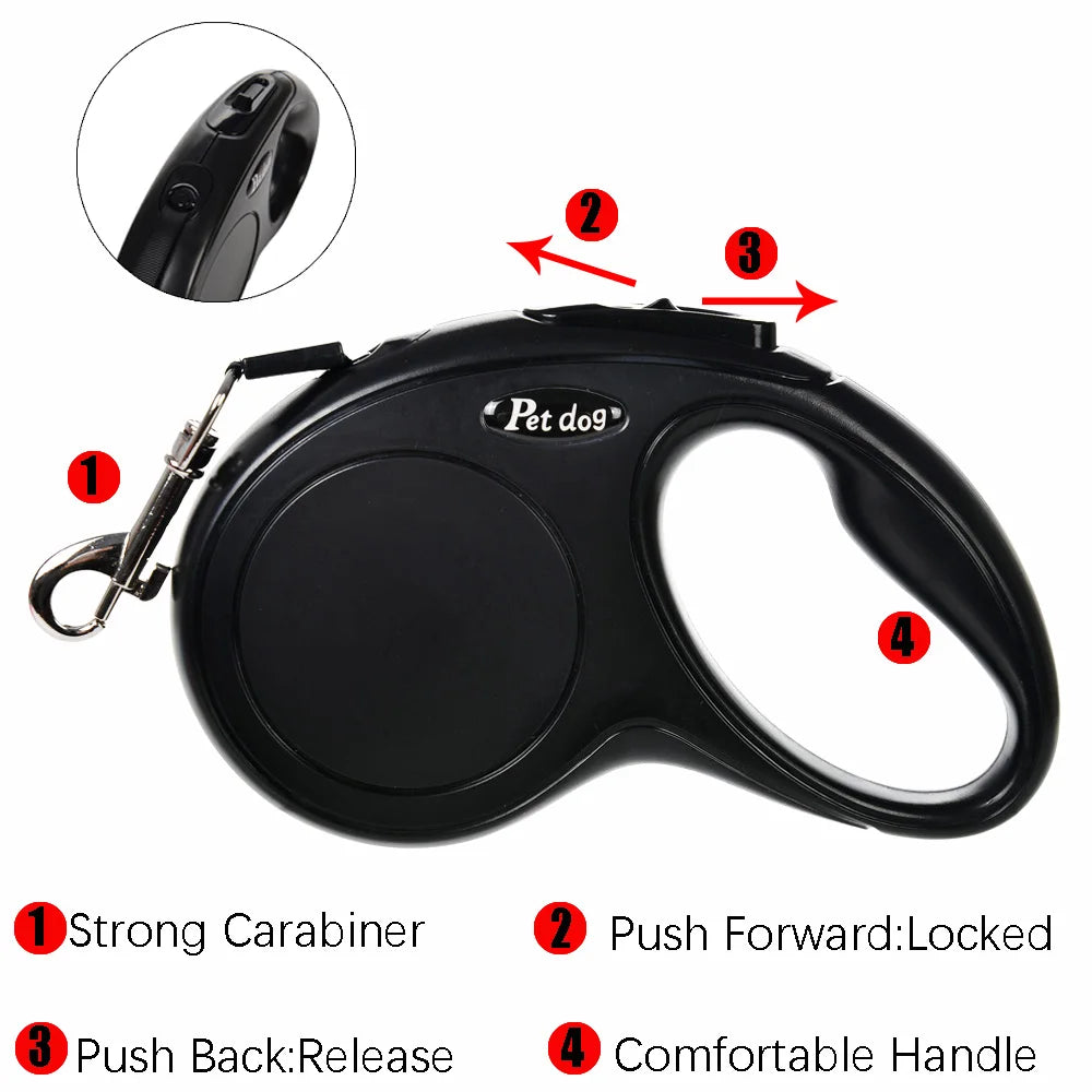 Laisse rétractable pour chien et chat