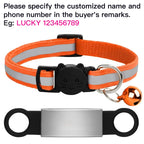 Collier réfléchissant personnalisé pour chat