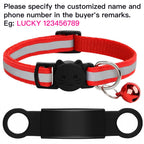 Collier réfléchissant personnalisé pour chat