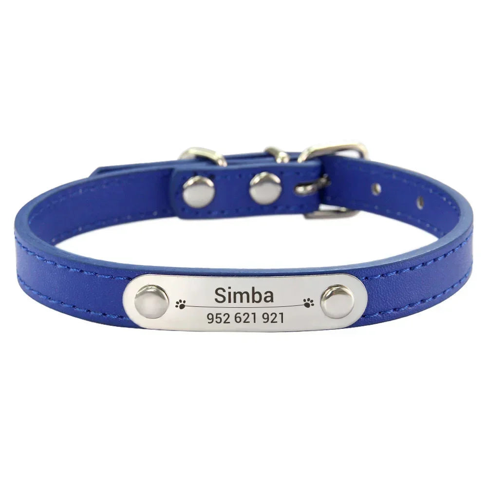 Collier personnalisé pour chien – prénom gravé anti-fugue