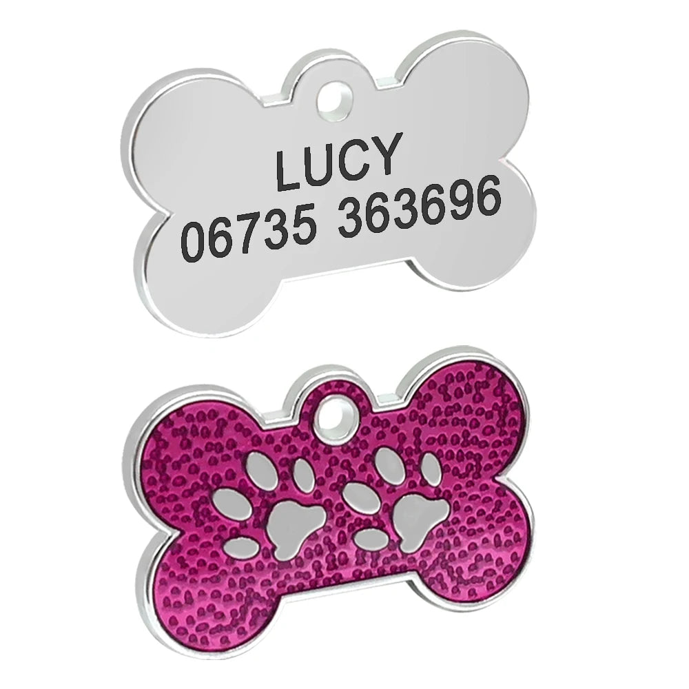 Médaille strass personnalisée pour chien et chat