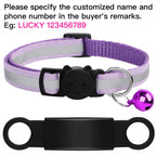 Collier réfléchissant personnalisé pour chat