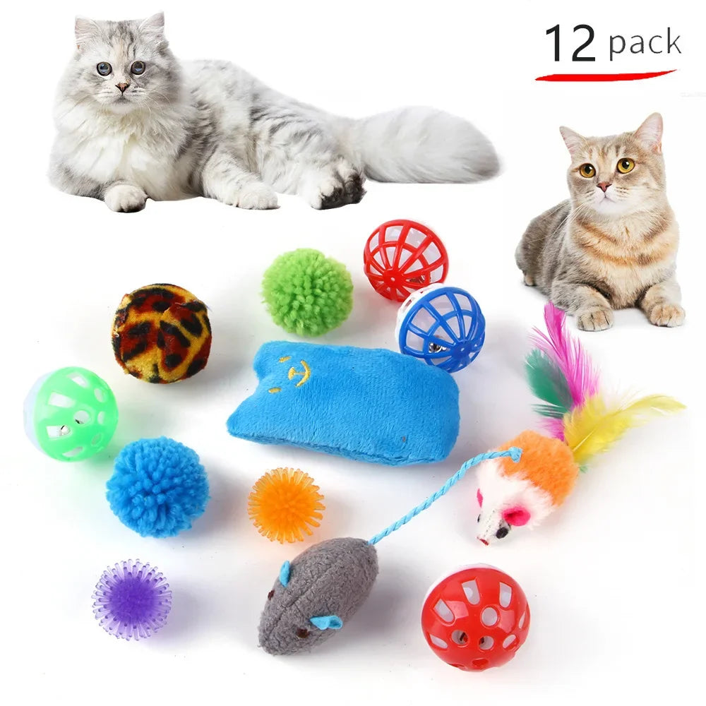 Jouets pour chat – balles, tunnel et souris