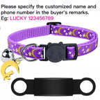 Collier lumineux personnalisé pour chat – plaque anti-fugue