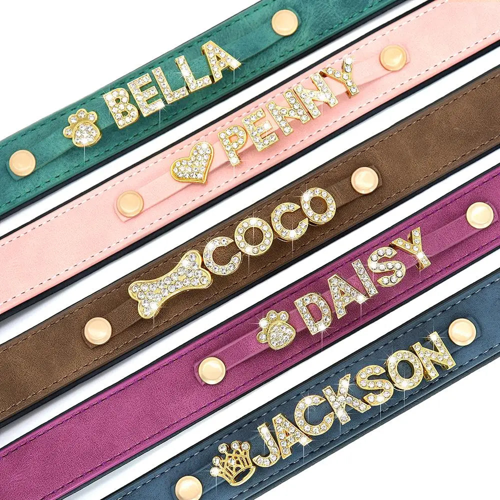 Collier en cuir personnalisé pour chien