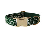 Collier et laisse personnalisés pour chien – nœud gravé