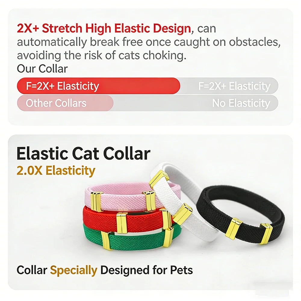 Collier personnalisé pour chat avec support AirTag