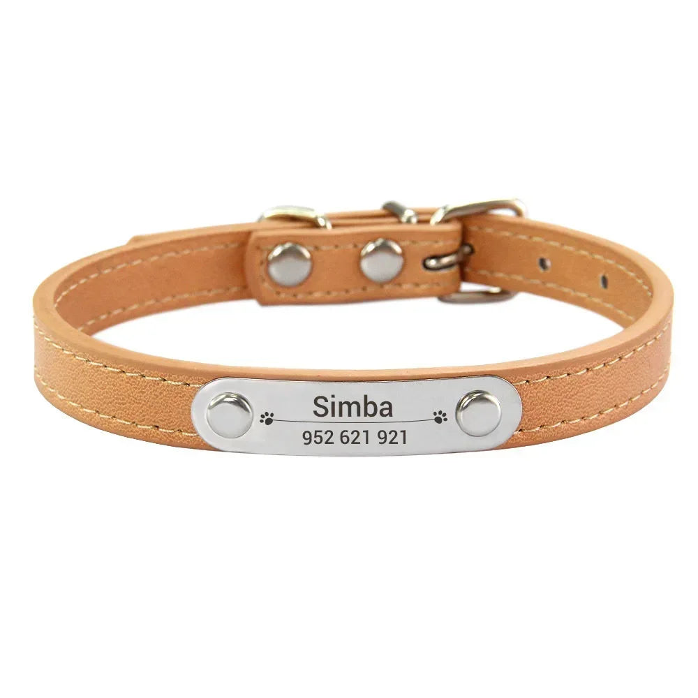 Collier personnalisé pour chien – prénom gravé anti-fugue