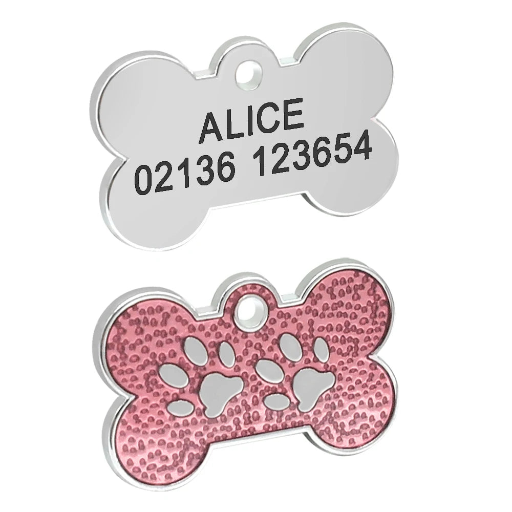 Médaille strass personnalisée pour chien et chat