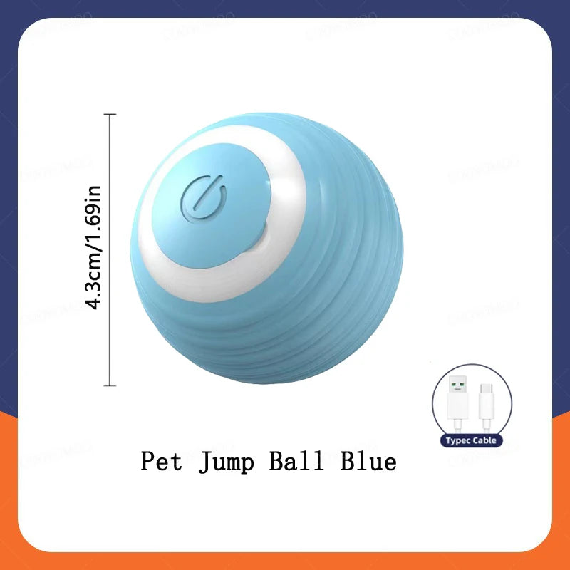 Balle interactive automatique pour chat – rechargeable USB