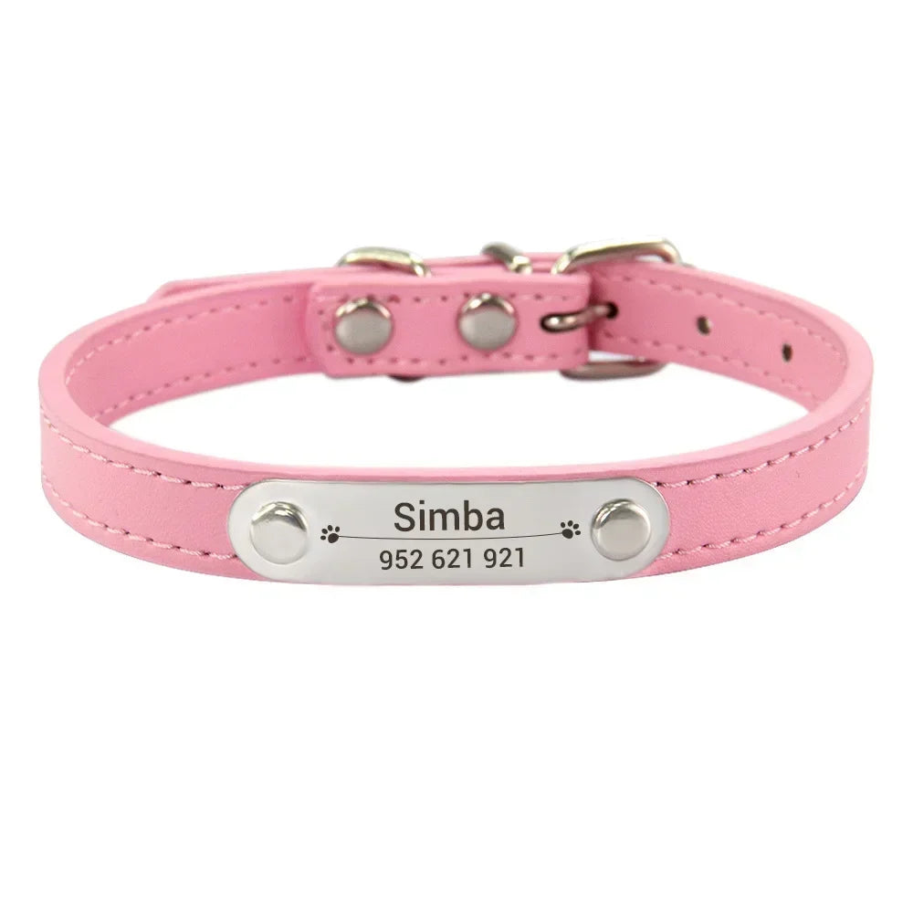 Collier personnalisé pour chien – prénom gravé anti-fugue