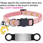 Collier lumineux personnalisé pour chat – plaque anti-fugue
