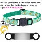 Collier lumineux personnalisé pour chat – plaque anti-fugue