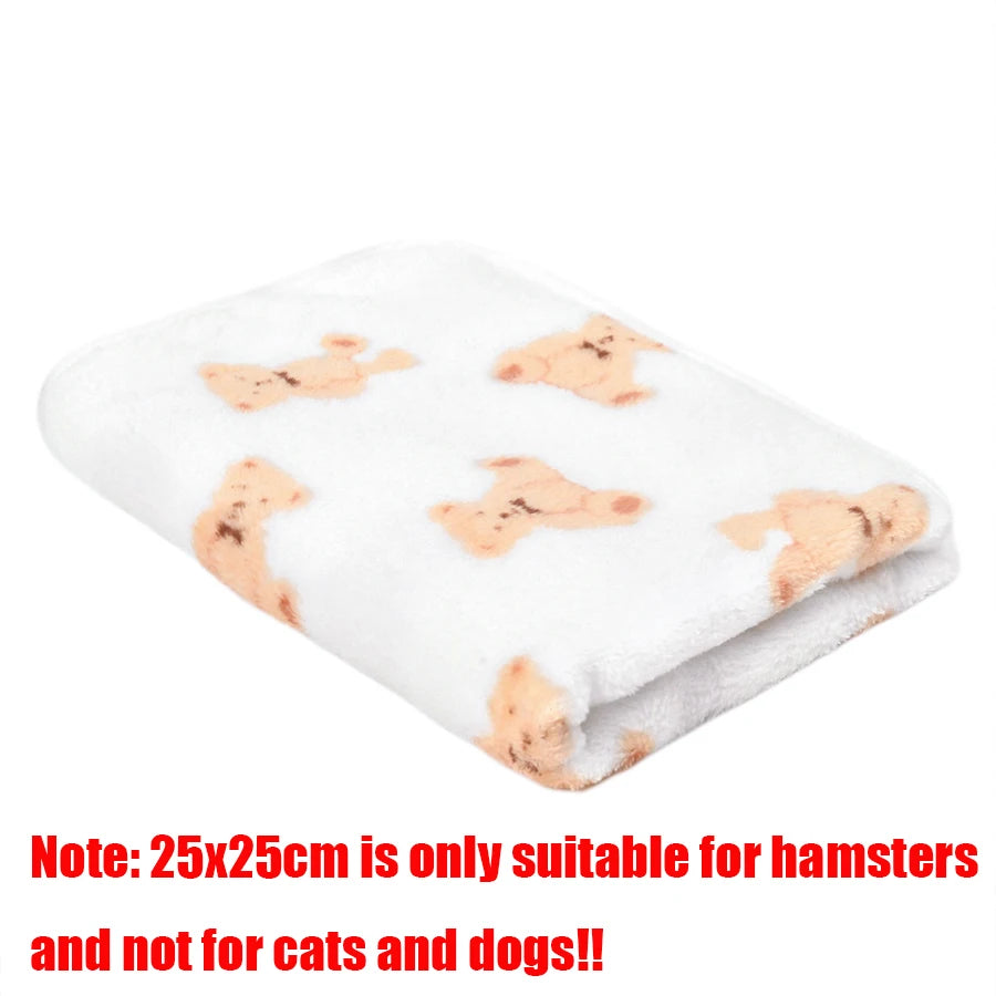 Plaid moelleux motif empreintes pour chien et chat
