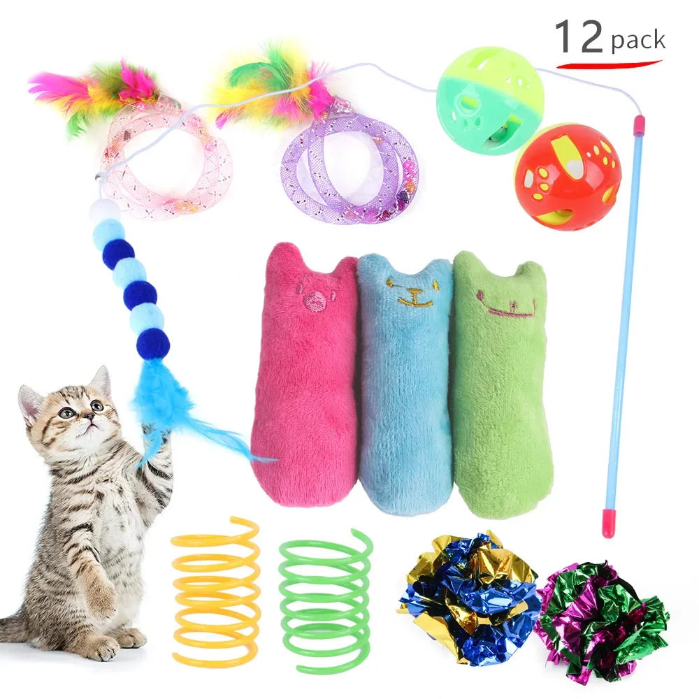 Jouets pour chat – balles, tunnel et souris