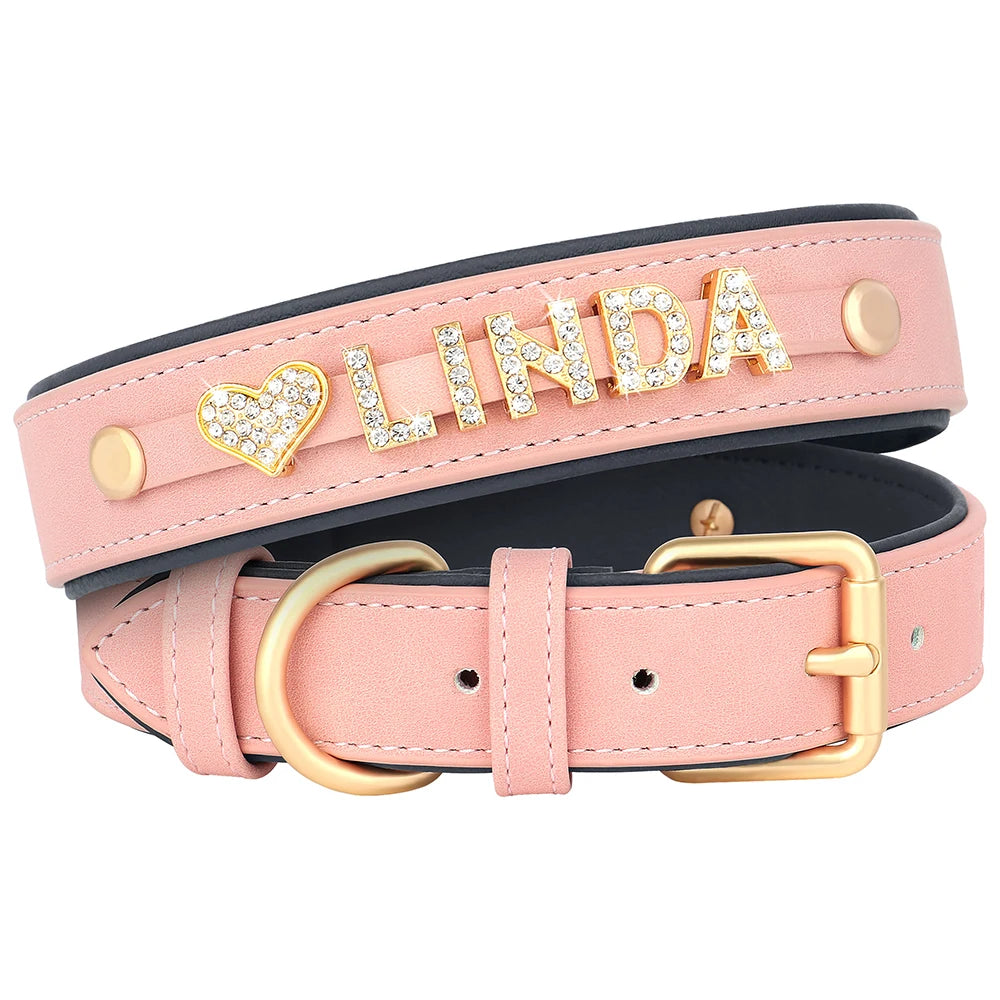 Collier en cuir personnalisé pour chien