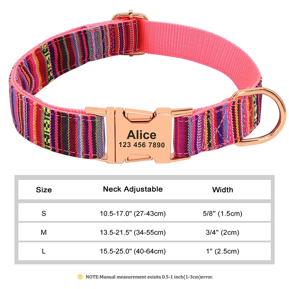 Collier d'identification personnalisé pour chien – gravure gratuite