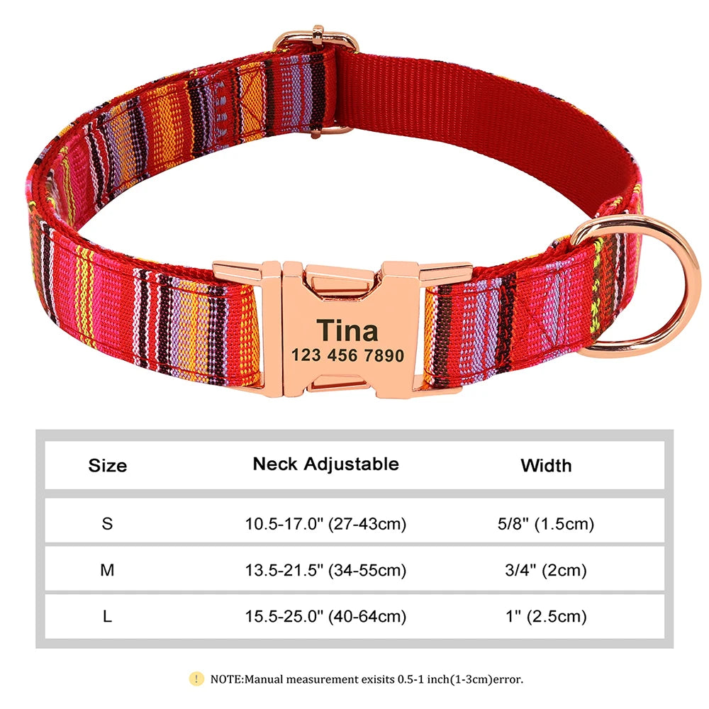 Collier d'identification personnalisé pour chien – gravure gratuite
