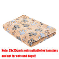 Plaid moelleux motif empreintes pour chien et chat