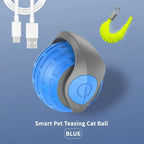 Balle interactive automatique pour chat – rechargeable USB