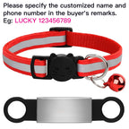 Collier réfléchissant personnalisé pour chat