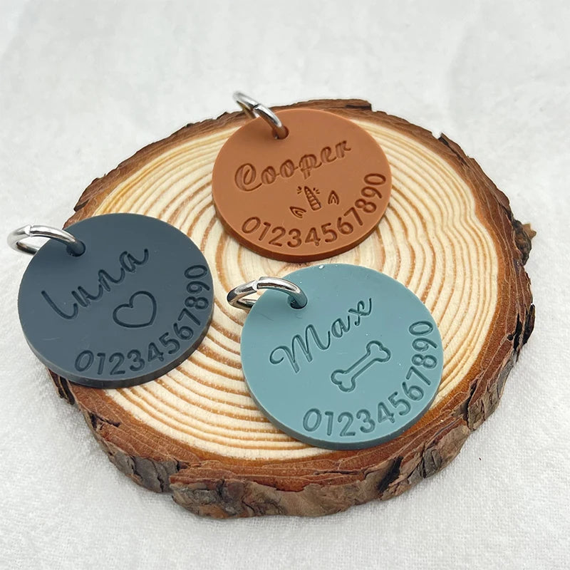 Médaille en silicone personnalisée anti-perte