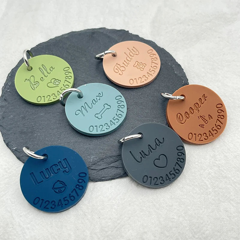 Médaille en silicone personnalisée anti-perte