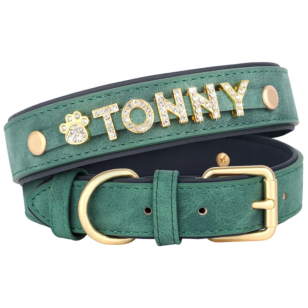 Collier en cuir personnalisé pour chien