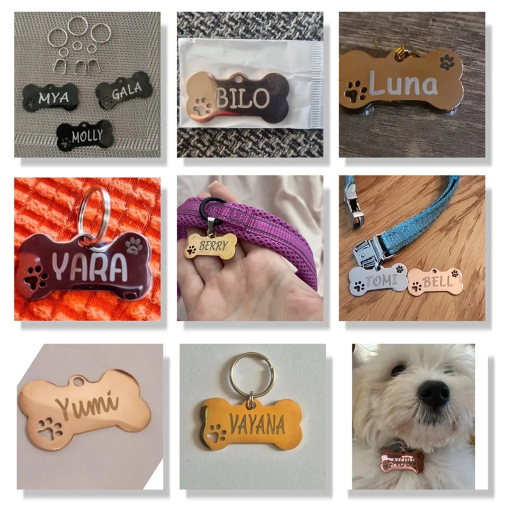 Médaille porte-clés personnalisée pour animal