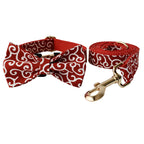 Collier et laisse personnalisés pour chien – nœud gravé