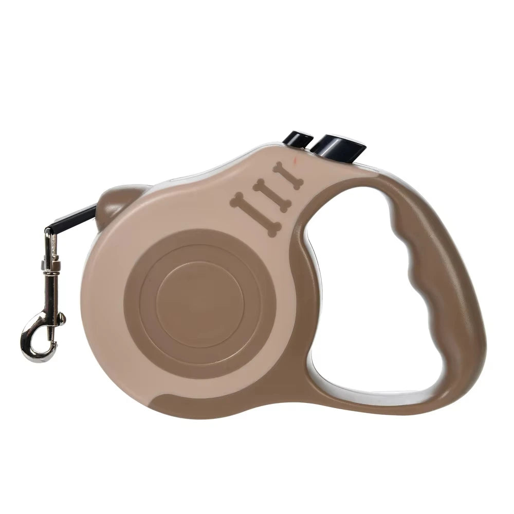 Laisse rétractable automatique à blocage