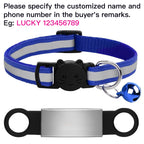 Collier réfléchissant personnalisé pour chat