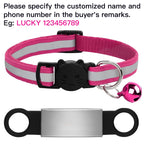 Collier réfléchissant personnalisé pour chat