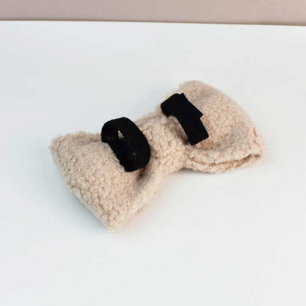 Ensemble collier et laisse en velours Teddy