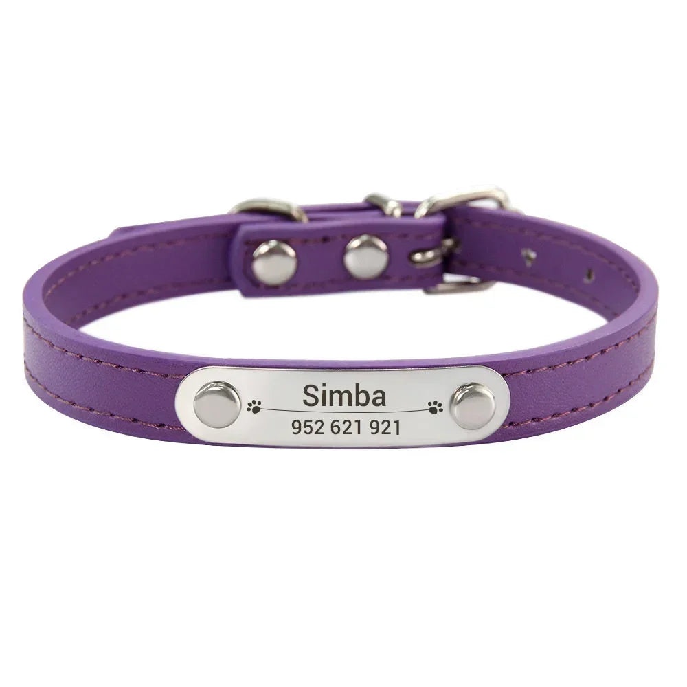 Collier personnalisé pour chien – prénom gravé anti-fugue